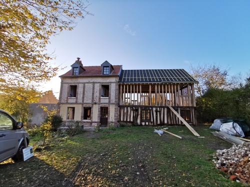 chantier 2_charpente entreprise Pesqueux dans le 76, en Normandie